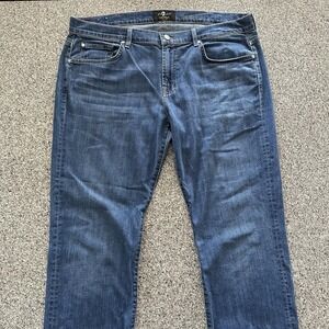 7 For All Mankind Jeans Men's 38 x 32 Foolproof Denim Straight Medium Wash